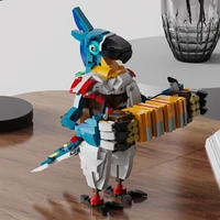 moc zeldaeding ruins guardian action figures kass building blocks classic game character model decoration kids diy toy for gifts