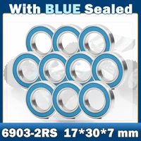 6903rs bearing 10 pcs 17307 mm abec 7 hobby electric rc car truck 6903 rs 2rs ball bearings 6903 2rs blue sealed