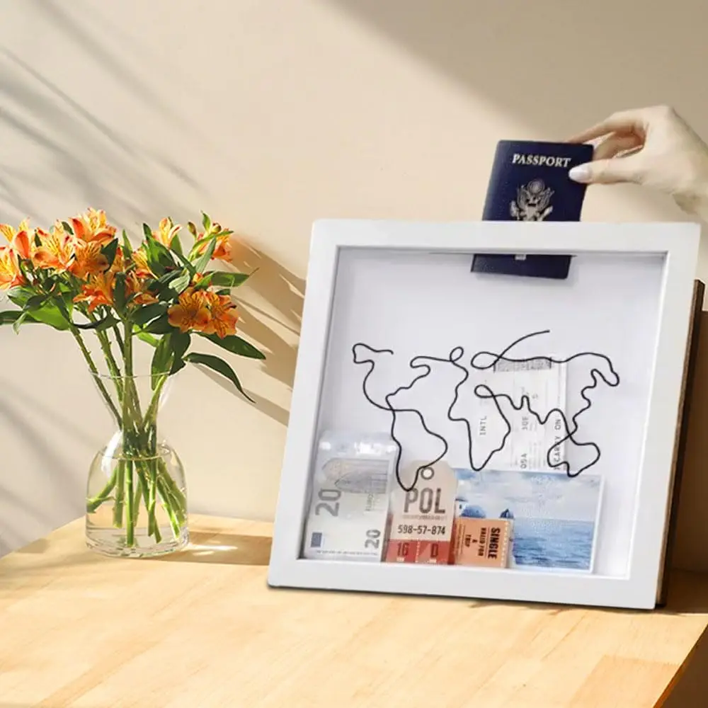 Коробка для хранения приключений копилка денег деревянная банка монет Детские