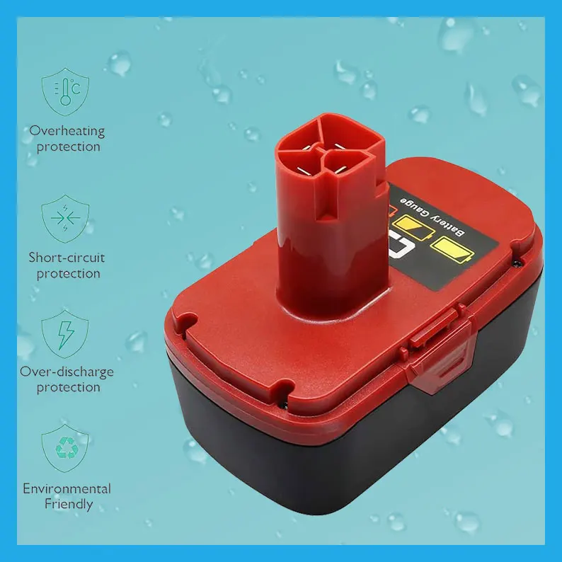 

19.2 Volt Replacement Lithium Battery,[Upgrade 6000mAh] For Craftsman DieHard C3 315.115410.11485 120235021 11376 Cordless Drill