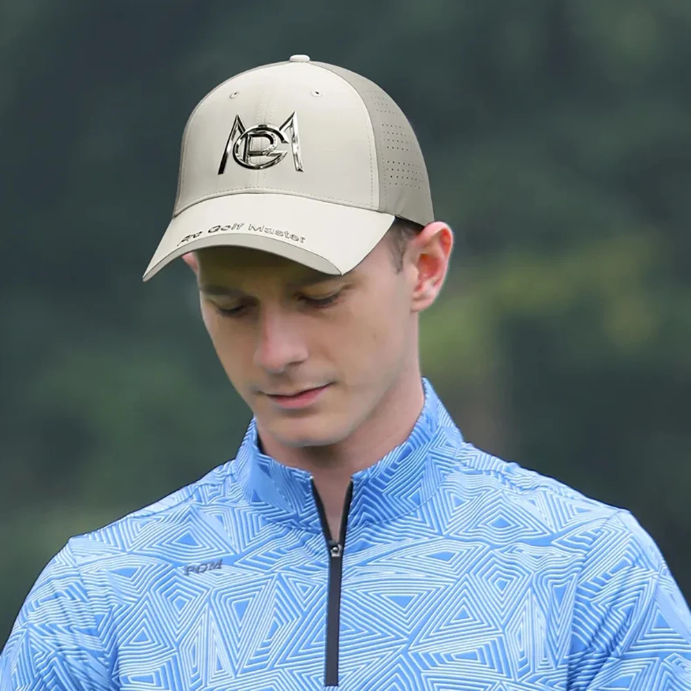 

PGM Men's Golf Baseball Cap Sun Proof And Breathable Casual Sun Hat Sweat Wicking Adjustable Quick-drying Running Hat