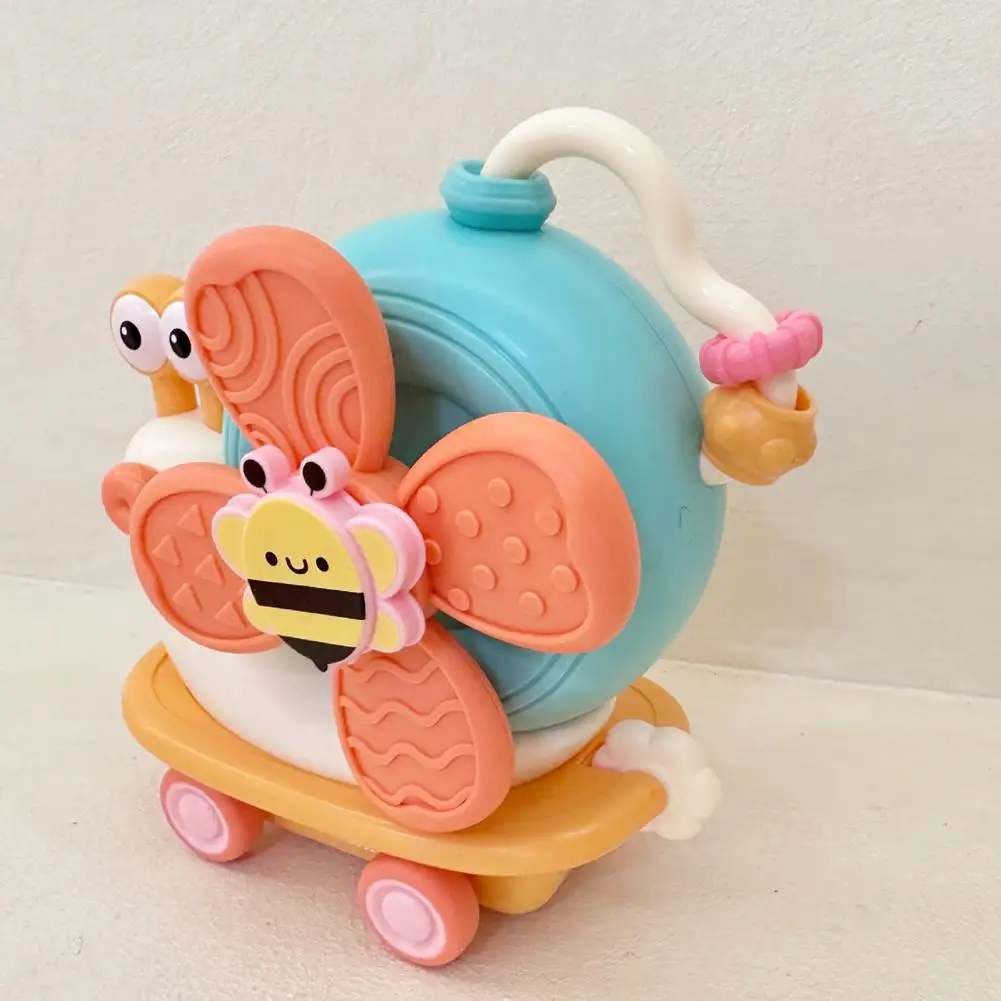 

1 Set Snail Car Funny Smooth Surface with Suction Cup Toddler Supply Bee Windmill Baby Spinner Toy