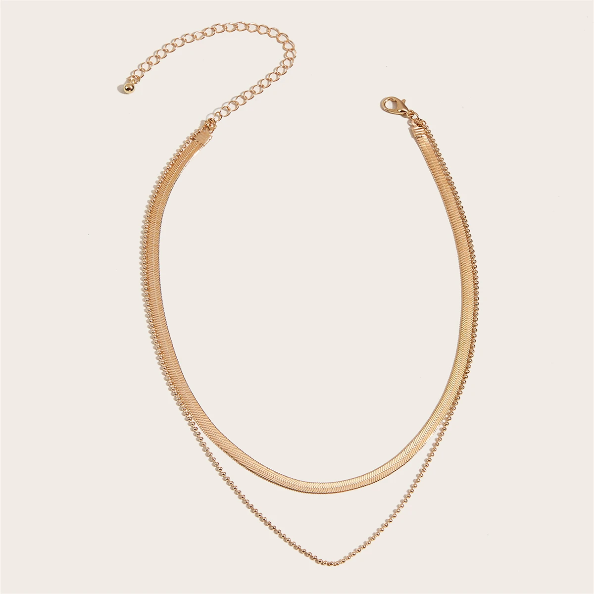 Trendy Gold Double Necklace Necklaces for Women Chain Fashion Jewelry collares para mujer |