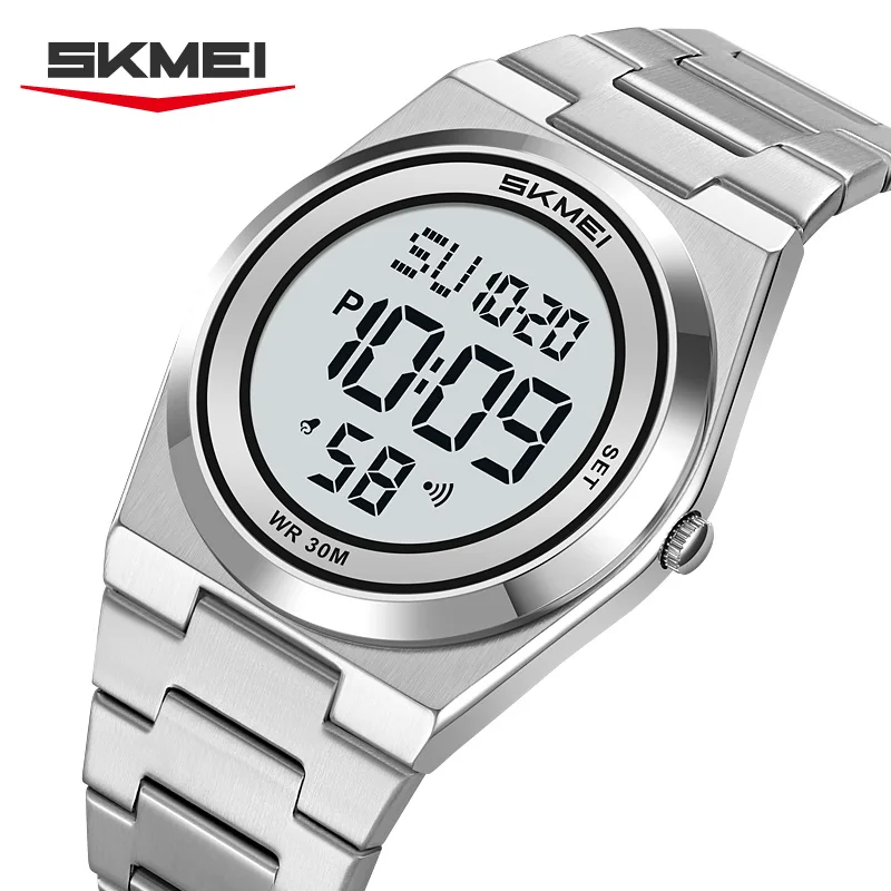 Фото SKMEI 2610 Мужские электронные часы 2026 года, подарок, LED-дисплей, хронограф, спортивный будильник, многофункциональные, модные электронные часы для студентов №1