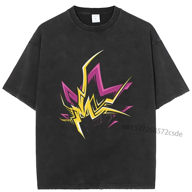 

Футболка Yami Yugi Duel Monsters мужская с японским Аниме Манга, хлопковая рубашка, топ с графическим принтом