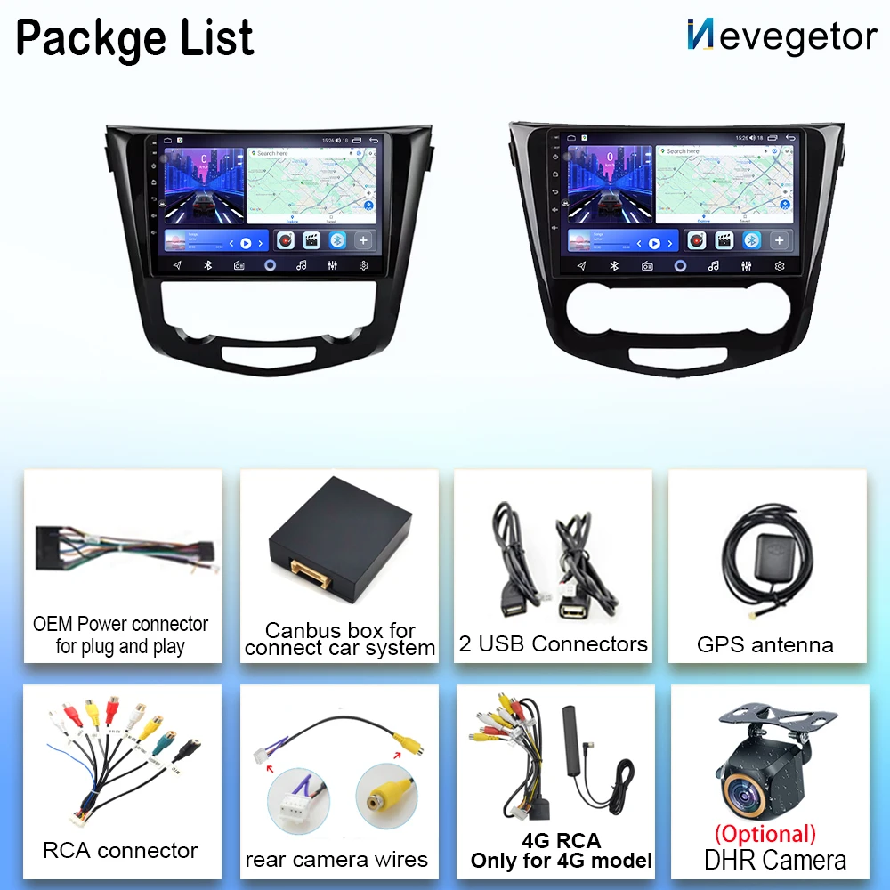 Автомагнитола с Android-проигрывателем для Nissan Qashqai J11 X-Trail Xtrail T32 Rogue Dualis 2013-2011