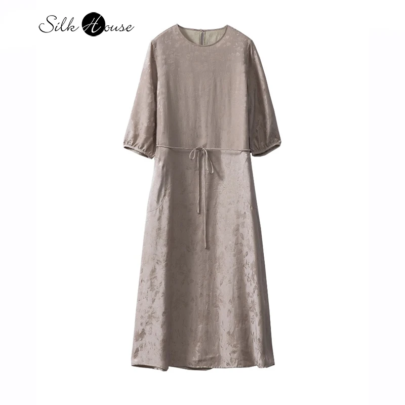 2024 Женская осень Новая золотая рыбка бегония 100% натуральный шелкопряд