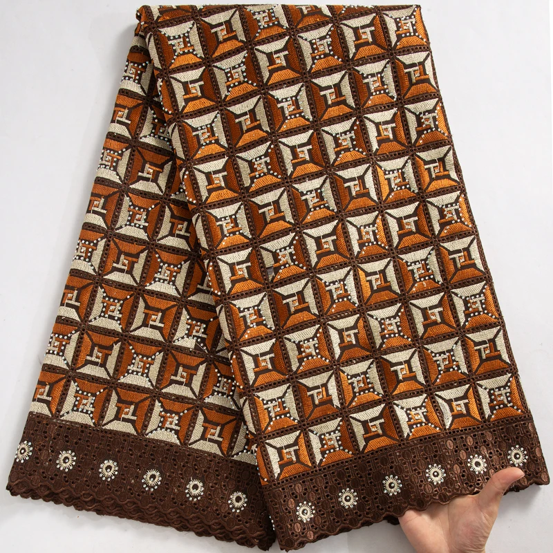 Кружевная швейцарская вуаль SJD кружево с яркостью Высококачественная 2024