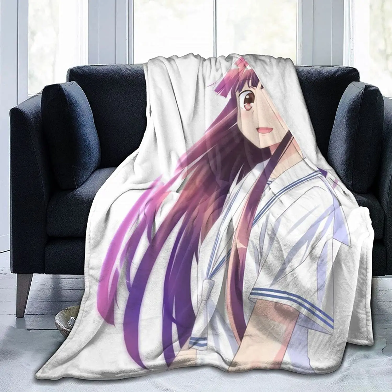 

Tohru Honda Fluffy Soft and Comfortable Blanket, Anime Warm Embrace of Sympathy