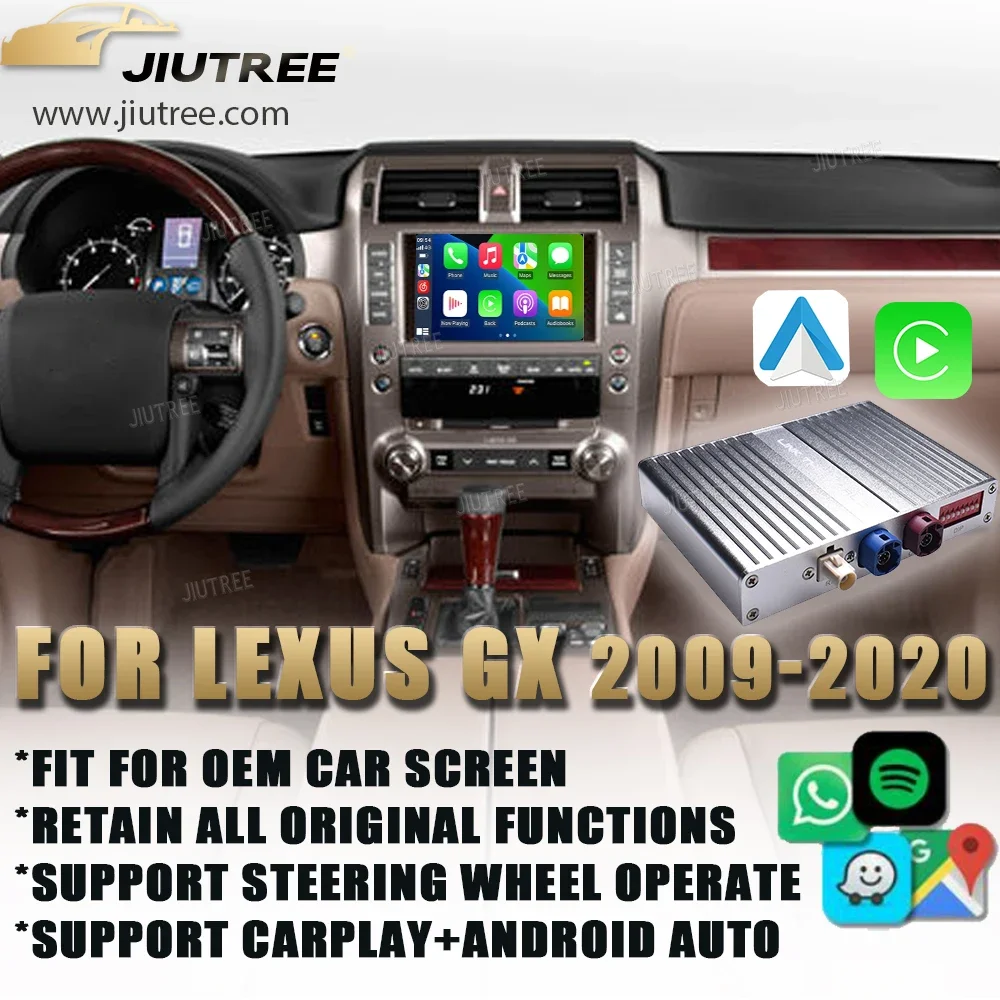 Коробка Linux для Lexus GX GX400 GX460 2009-2020 CarPlay Android Авто Стерео обновление комплект экрана