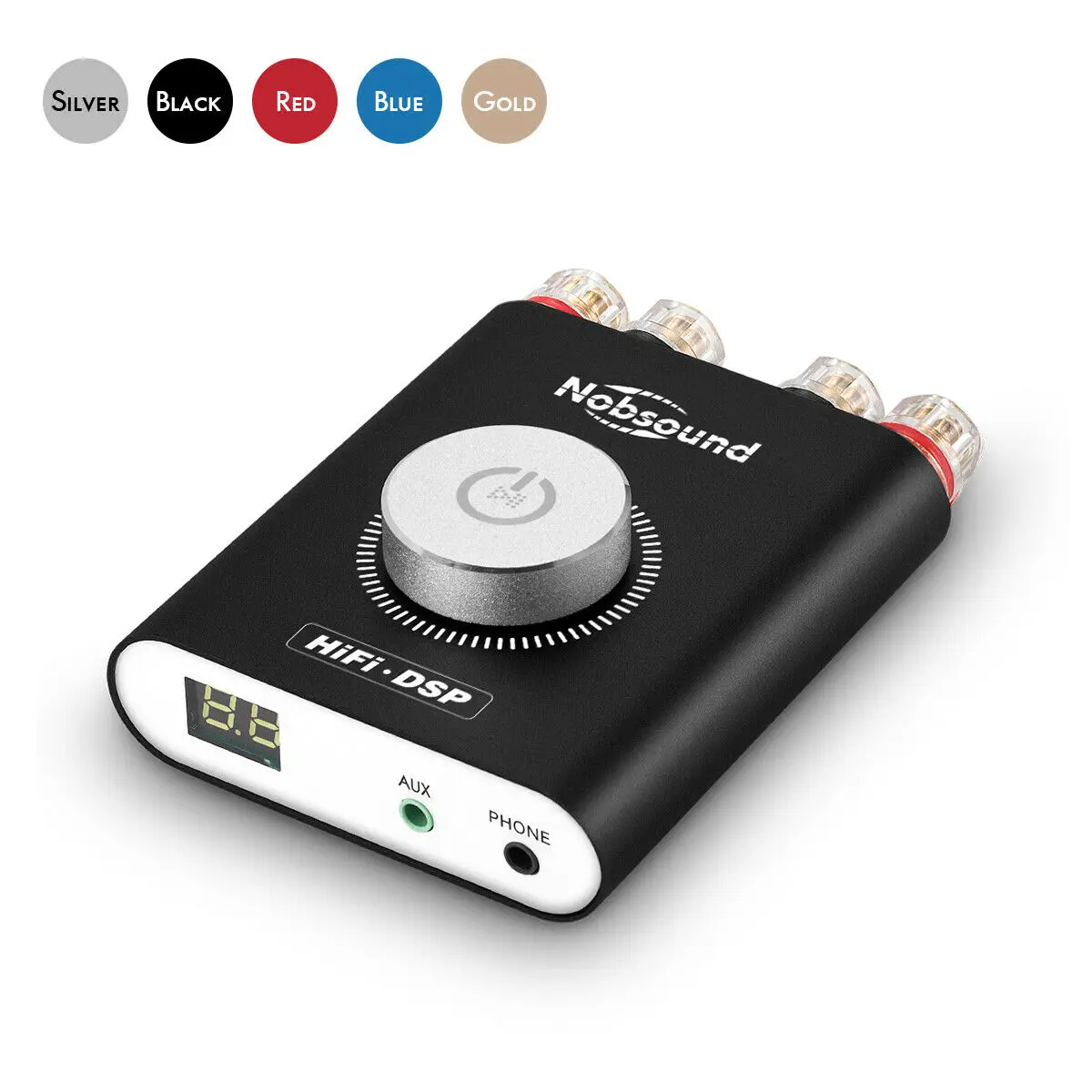 Nobsound Mini Bluetooth 5.0 TPA3116 Digital Power Amplifier Hifi DSP Stereo Headphone Amp 200W Without Adapter