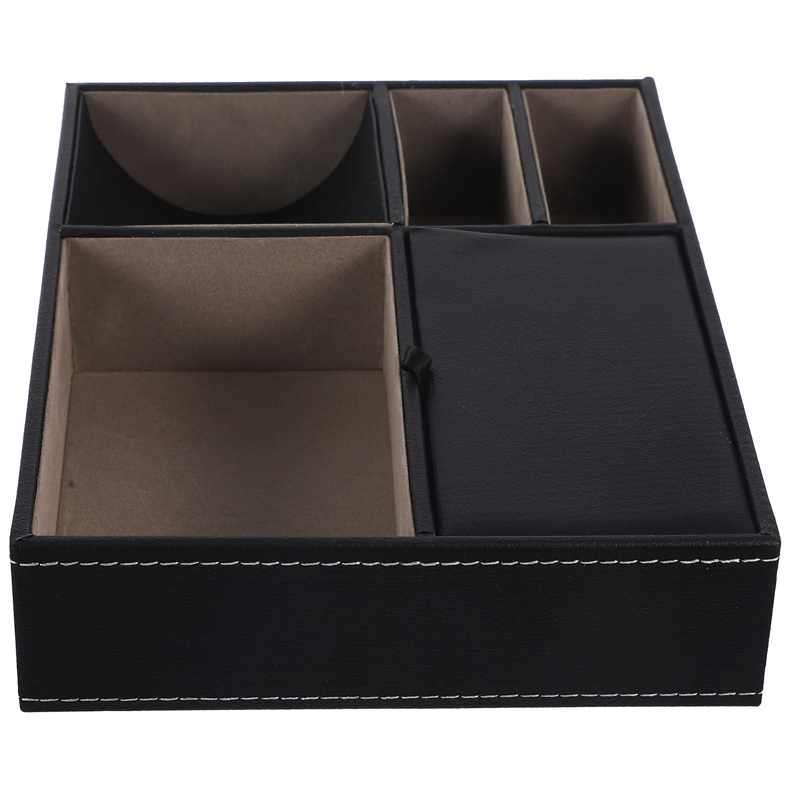 

Jewelry Case Storage Ring Wallet Watch Organizer Vintage Style Faux Nightstand Holder