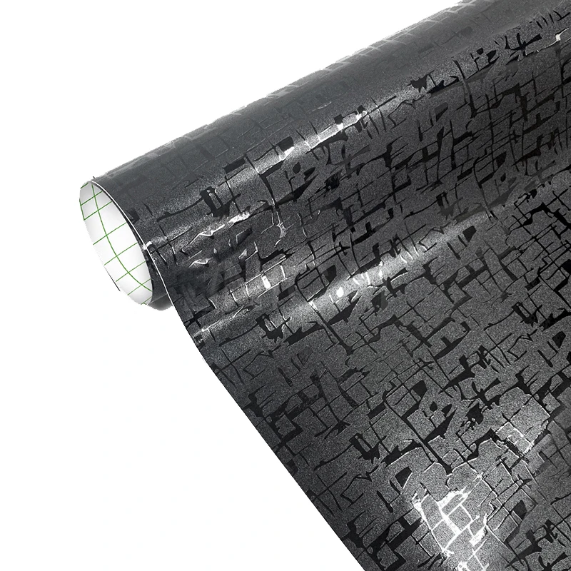 

New Arrival Night shade 3D camouflage Vinyl Black MAYA Pattern Vinyl Wrap Roll Car Wrapping Foil New Arrival Night shade 3D cam