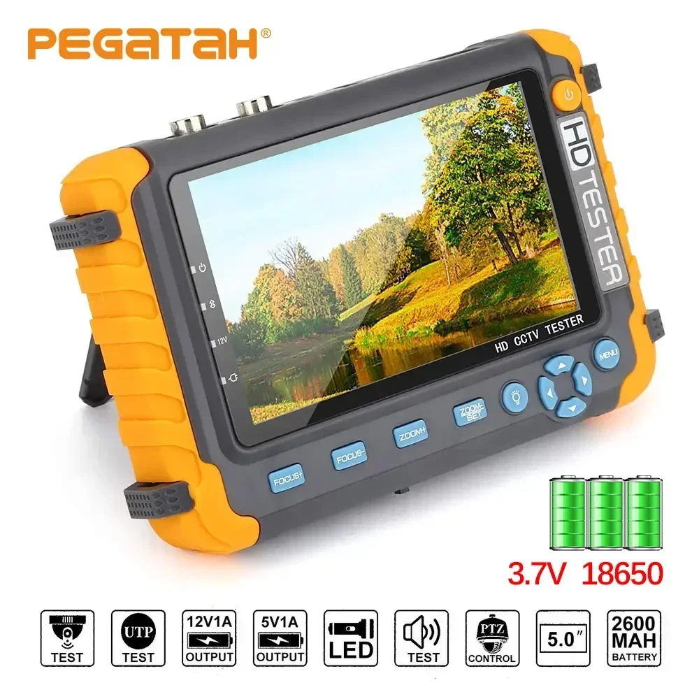 PEGATAH IV8W 8MP AHD/CVI/TVI CVBS Тестер видеонаблюдения камер AHD-тестеров с входом HDMI VGA