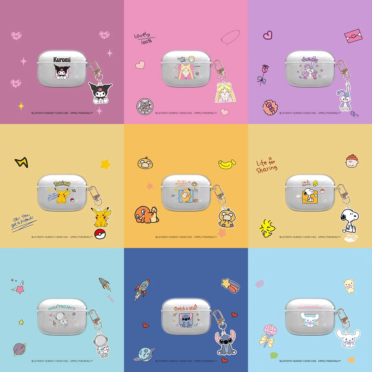 М'який чохол для навушників з мультфільмом Sony Linkbuds S WF-LS900N Бездротові навушники