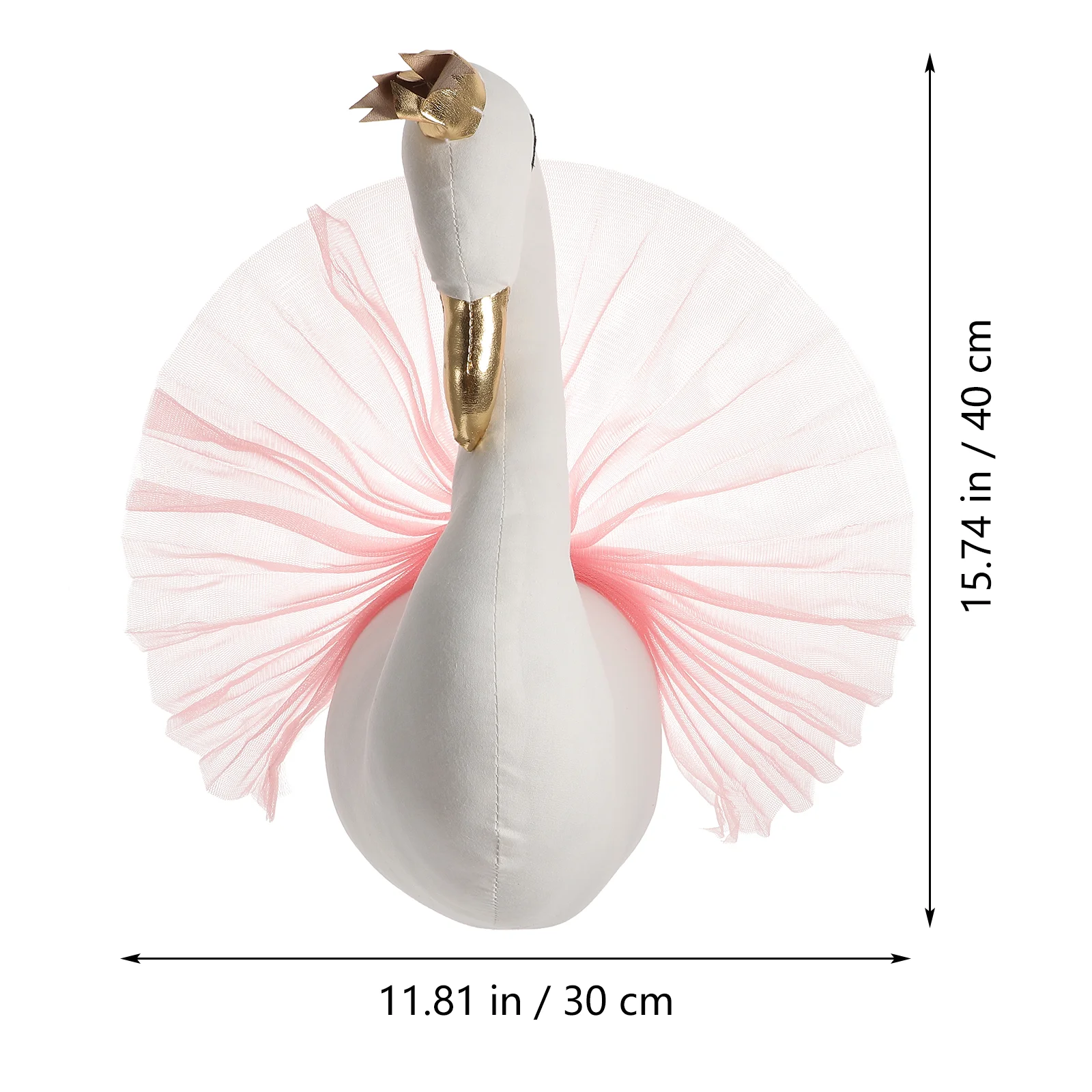 3d настенное украшение наклейка в виде лебедя крючок для пальто Корона