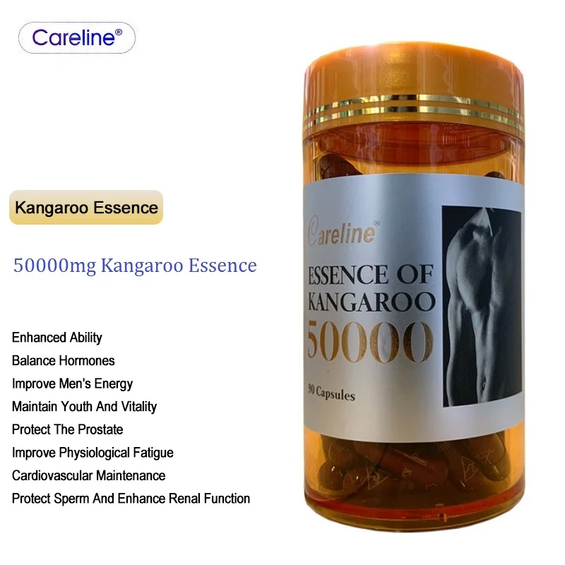 

50000mg Kangaroo Essence Maca 90 Capsules Male Tonic Men Sexual Sperm Vitality Pills Reproductive Health and Wellness Products