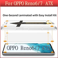 oppo reno6 reno7 a7x screen protector tempered glass accessories original protective protections gadgets new high definition