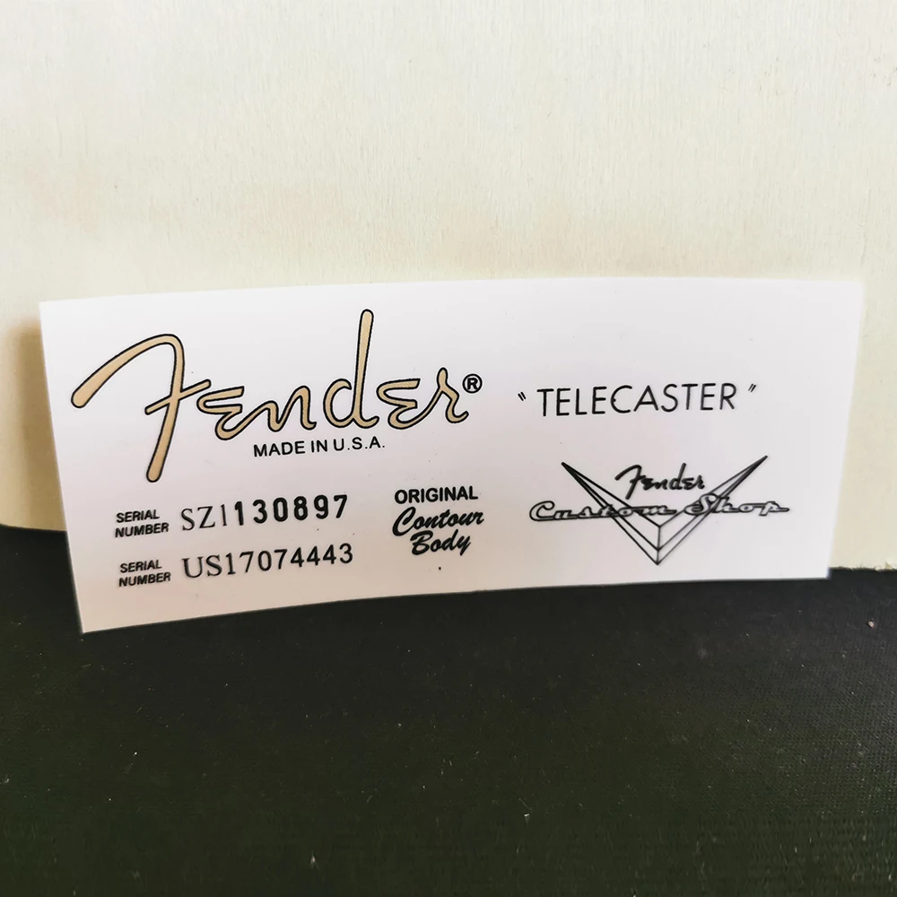 Fender Guitar Head LOGO Water Transfer Sticker