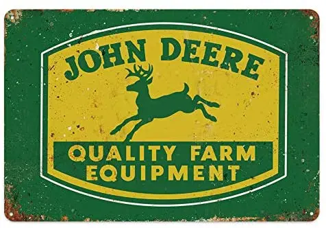 

Original Retro Design Quality Farm Equipment Tin Metal Signs Wall Art | Thick Tinplate Print Poster Wall Decoration for Garage