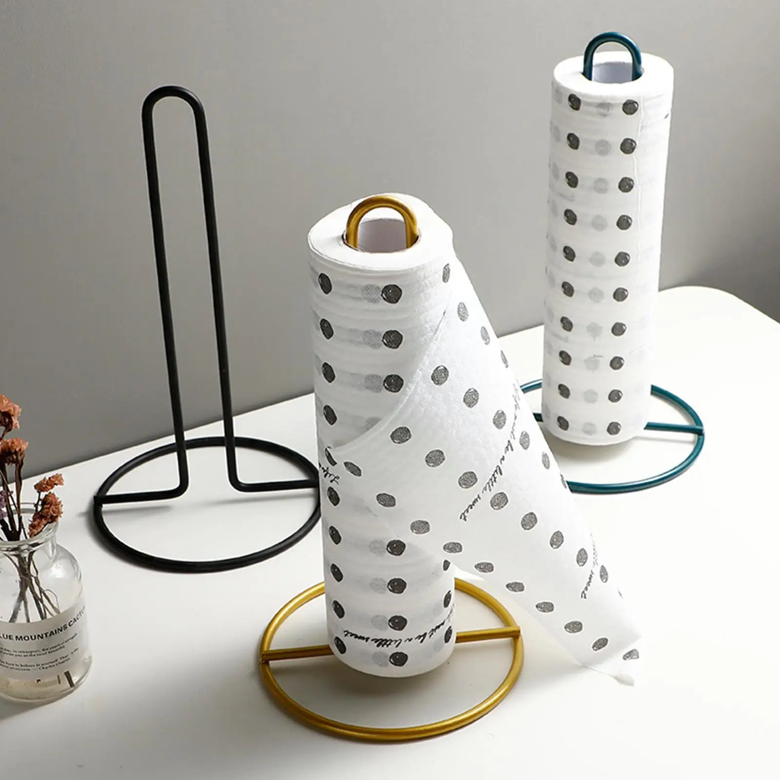 

Kitchen Roll Holder Free Standing Paper Towel Holder Black Dropshipping Wholesale Countertop Large Y5C0