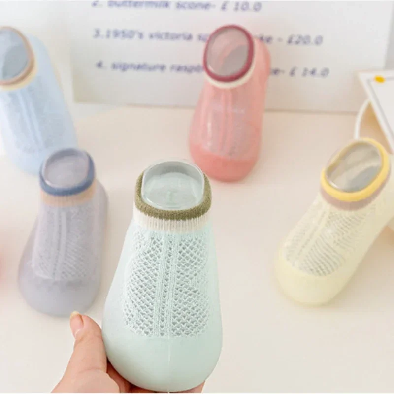 Детские сапоги и обувь из противоскользящей ткани для мальчиков девочек