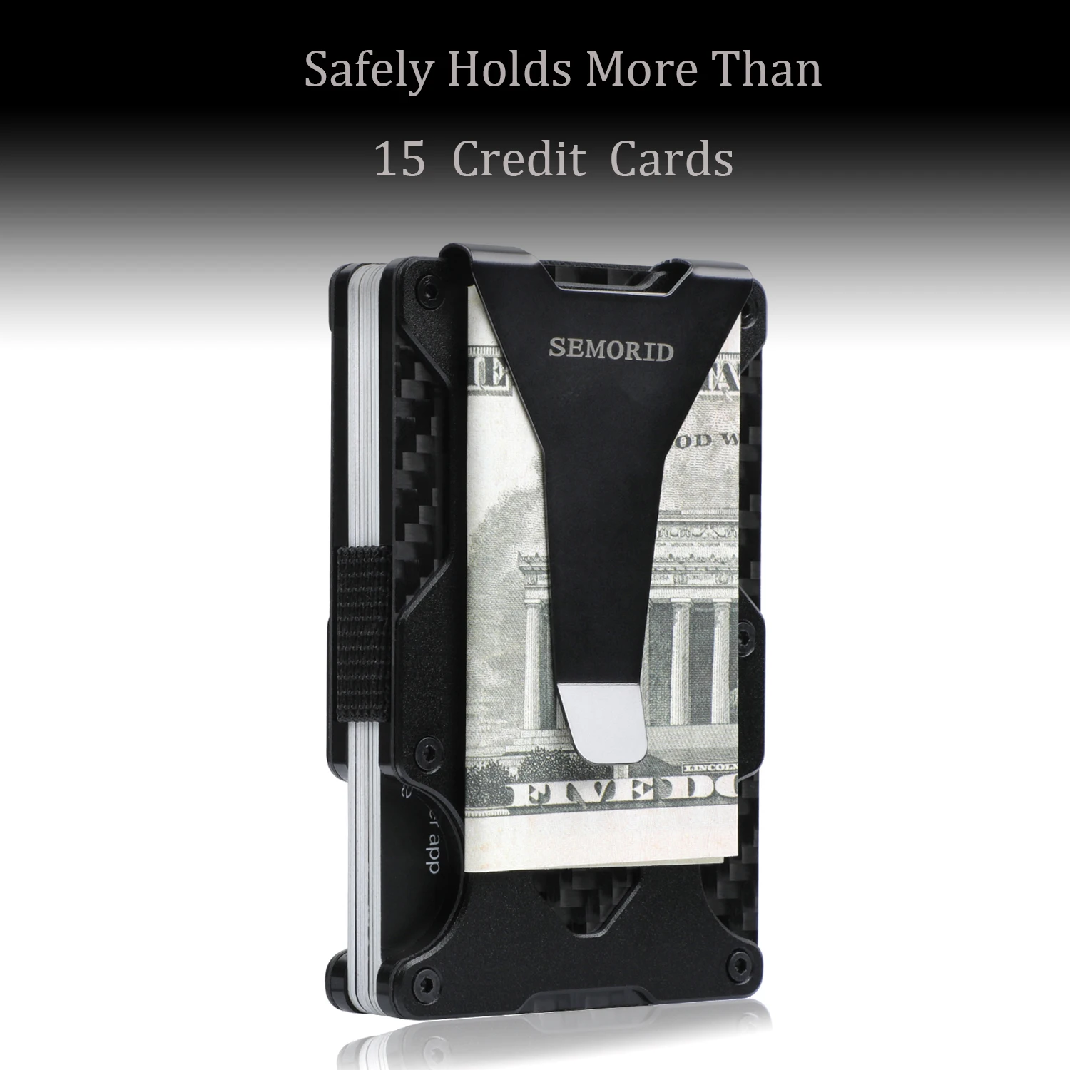 2022 New Man wallet MIni Carbon Fiber Wallet Smart Credit Card Holder RFID Blocking Men Slim And Thin Money Bag |