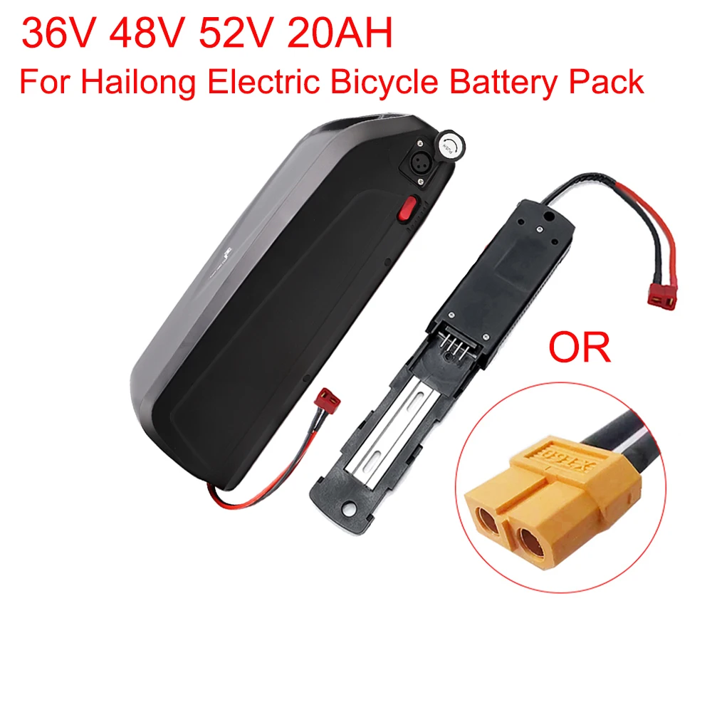 

Original Hailong-Battery Pack 36V 48V 52V 30A BMS 500w 750w 1000w 18650 Battery for Electric Bicycle Bafang BBS02 BBS03 BBSHD