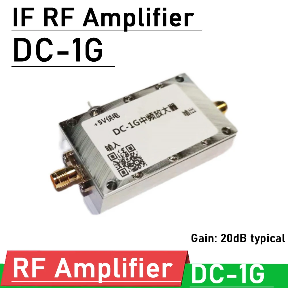 

DC 1KHZ -1GHZ RF Power Amplifier HF VHF UHF FM transmitter Broadband IF Signal Gain Push Module For Ham Radio 433M 868MHZ RFID