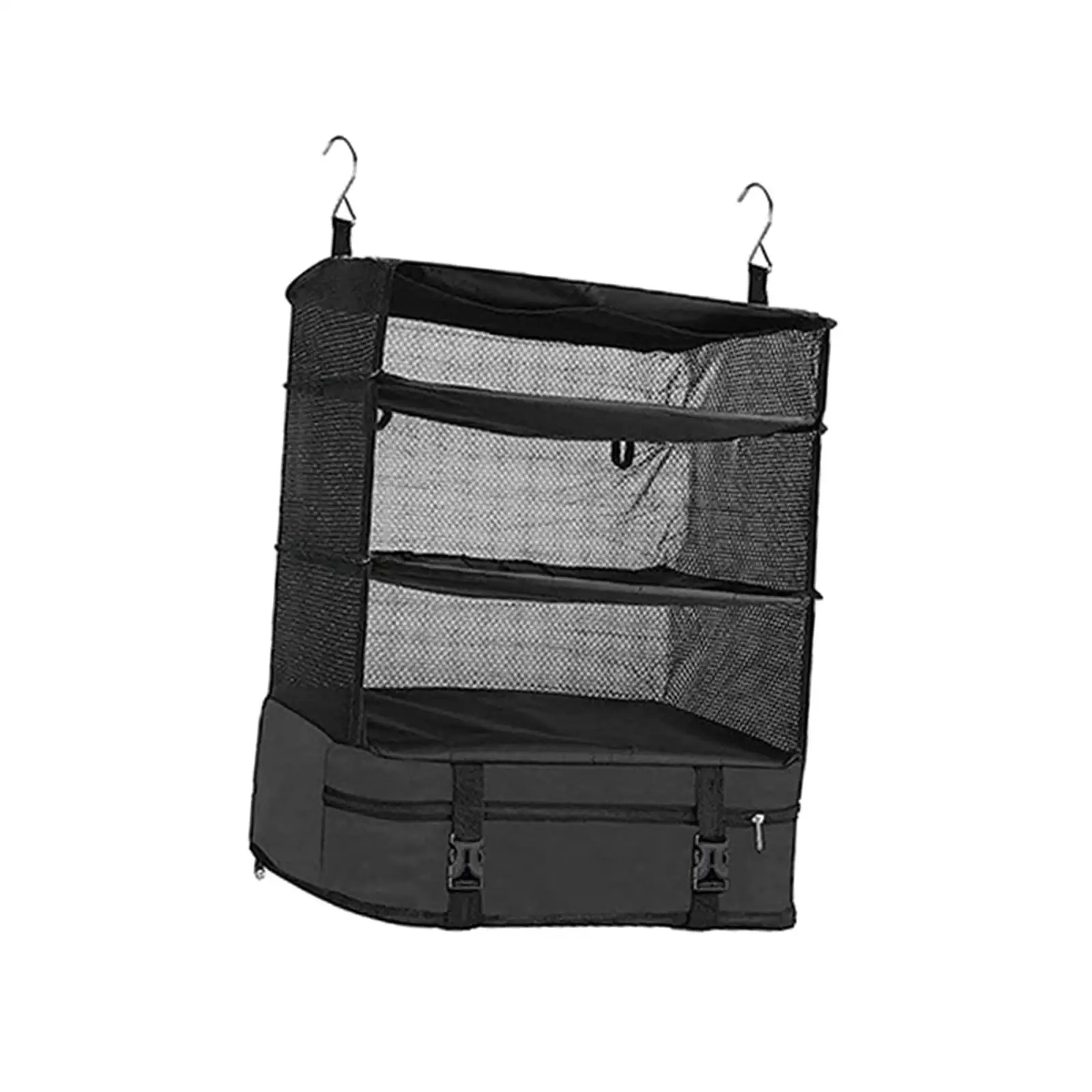 

Hanging Travel Garment Shelves Foldable 3 Tier Compression Packing Cubes