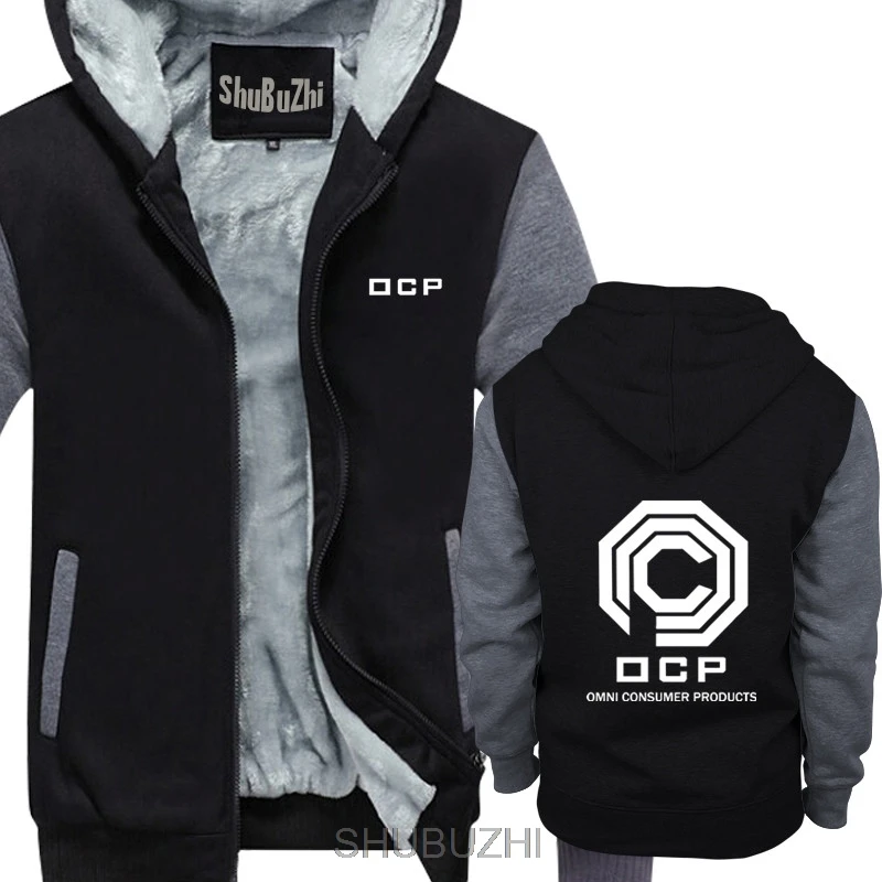 

Robocop (1987) inspired movie hoodie - OCP New thick hoodies winter jacket New Unisex Funny High Quality warm coat sbz4297