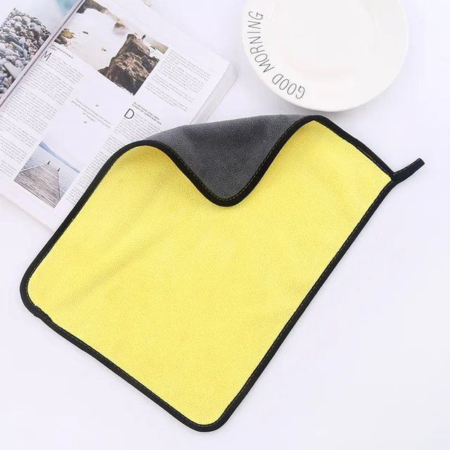 Microfiber Towel Car Interior Dry Cleaning Rag for Car Washing Tools Auto Detailing Kitchen Towels Home Appliance Wash Supplies 2