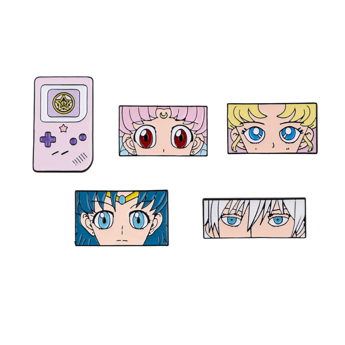 

Jujutsu Kaisen Gojo Satoru Women's Brooch Lapel Pins for Backpack Anime Briefcase Badges Enamel Pins Cute Accessories