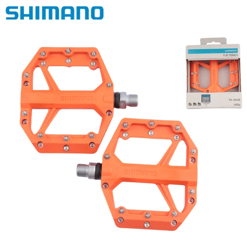 SHIMANO PD-GR400 плоская педаль черная/оранжевая/фиолетовая/зеленая одна пара