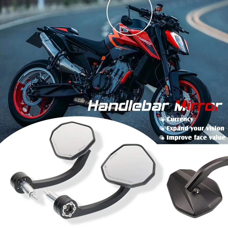 

For BMW S1000R S1000XR S1000RR HP4 R1200GS R1250GS Adventure ADV Motorcycle Rear View Mirrors 7/8" 22MM Handle Bar End Mirrors