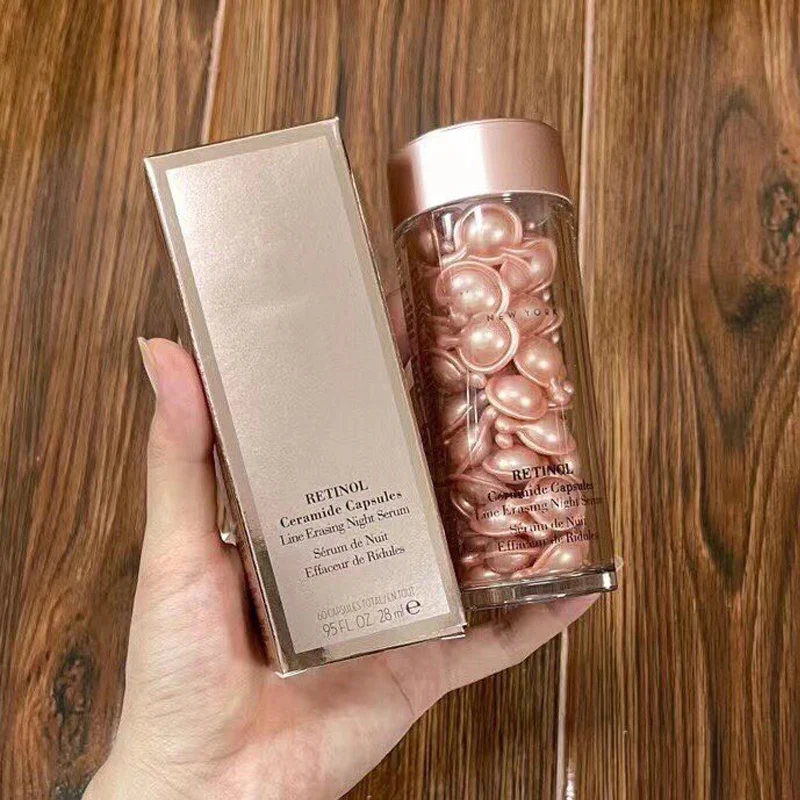 

New Retinol Ceramide Capsules Line Erasing Night Serum 60 Pieces Daily Youth Restoring Serum 90pcs Serum Quotidien 30 Pieces