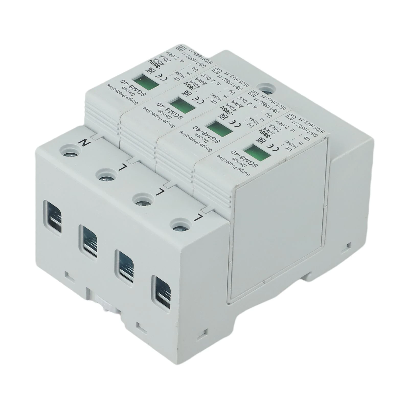 SGM8-40 Защита от перенапряжения 4P 20KA-40KA устройство для защиты 420 В переменного тока