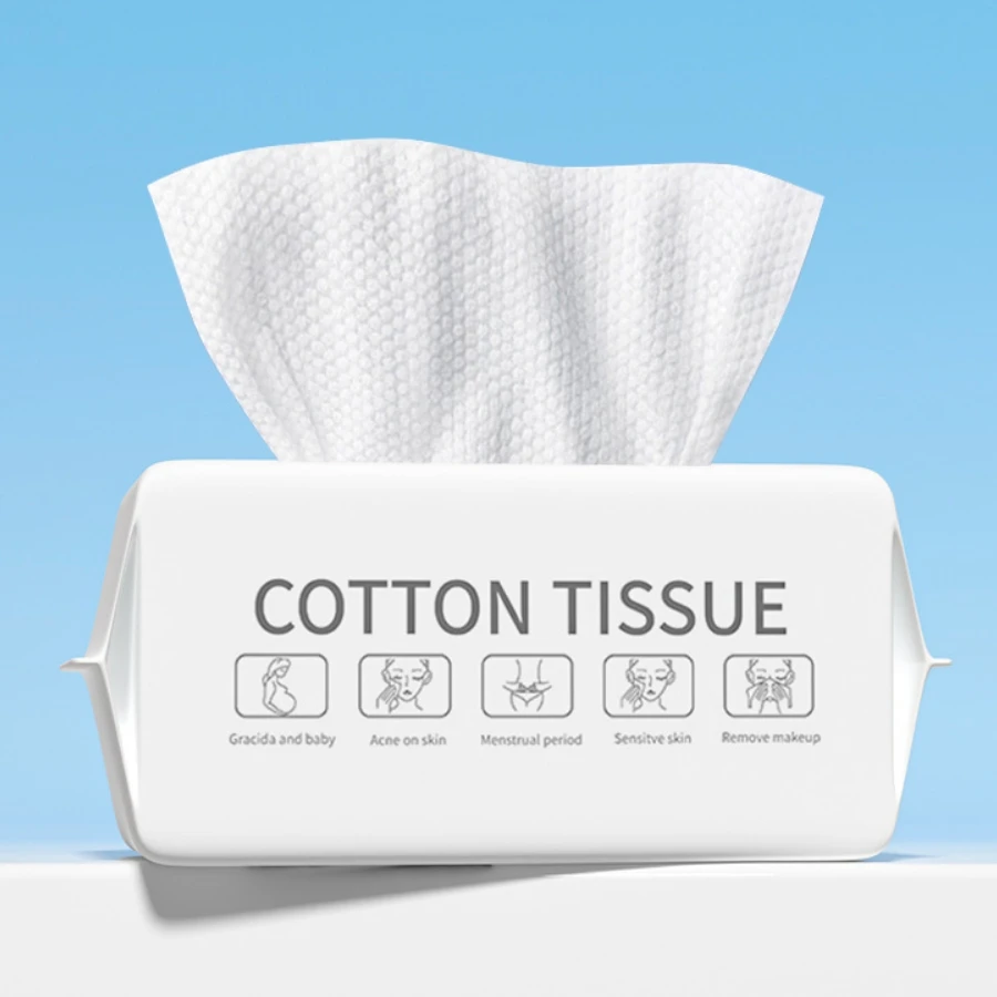 1 Упаковка Одноразовых Полотенец Для Лица Толстые Средства Снятия Макияжа Мягкая