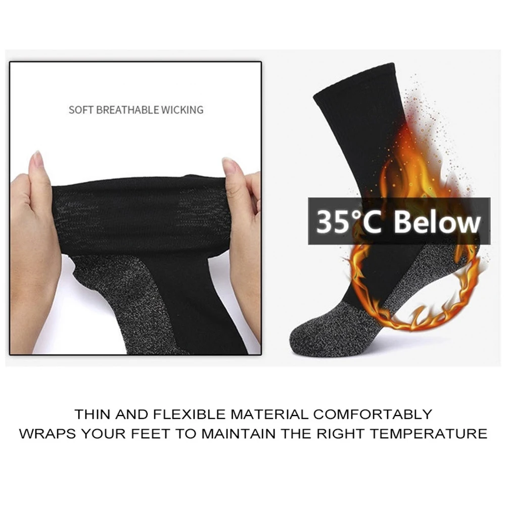 

Men’s Socks Anti Slip Warm Soft Sports Socks Unisex Cycling Socks Hiking Skiing Camping Thermal Crew Winter Socks calcetines