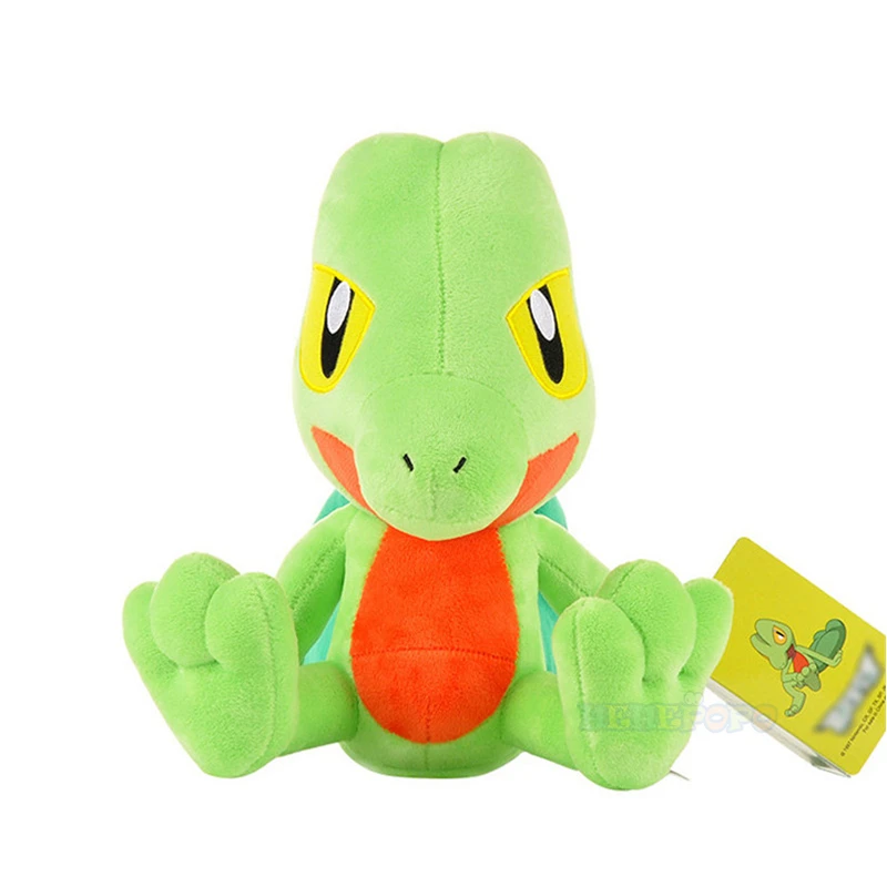 

24cm Original Pokemon Treecko Plush Cute Anime Stuffed Animal Toy Treecko Doll Soft High Quality Toys