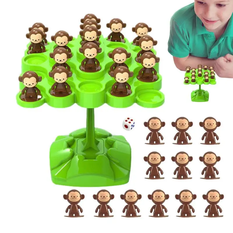 

Balancing Monkey Toy Tree Monkey Board Game Montessori Interactive Math Toys Kids Puzzle Thinking Training Tabletop Game Toy