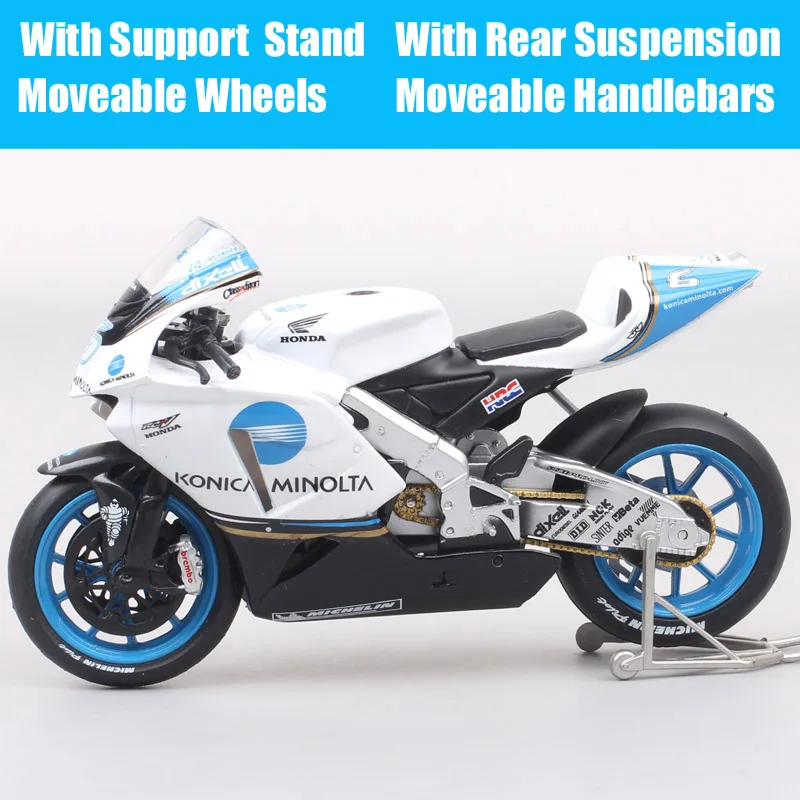 Мини-мотоцикл Guiloy масштаб 1/18 Honda Repsol RC211V #6 Makota Tamada Rider 2006 GP гоночный мотоцикл Литые