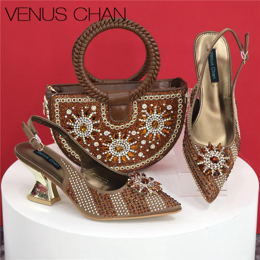 Африканский популярный новейший итальянский дизайн украшенный стразами