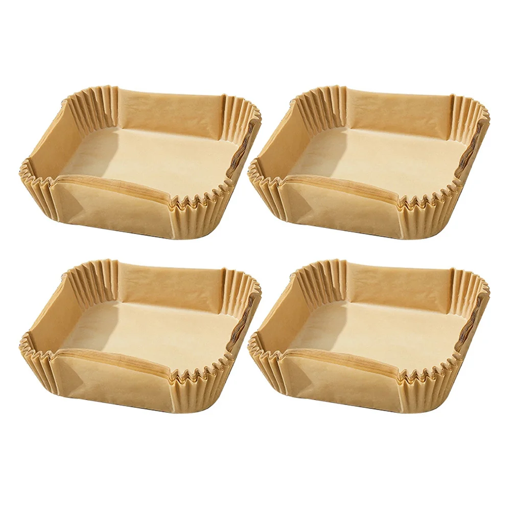 

Paper Air Fryer Baking Liner Liners Disposable Parchment Roasting Square Steamer Oil Accessoriesperforated Tray Roundproof Mat