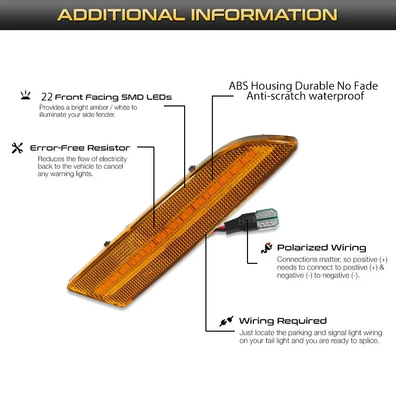 Фонари указателя поворота для Chrysler Crossfire 2004 2005 2006 2007 2008