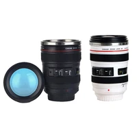 Stainless Steel Camera Mug EF24-105mm Coffee Lens Mug White Black Milk Coffee Mugs Emulation Camera Cup Thermos Gift Drinkware