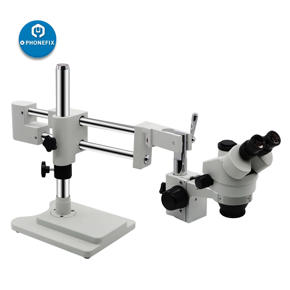 

Adjustable Double Boom Articulating Arm Pillar 76MM Bracket Cantilever Holder Stand For Trinocular Binocular Stereo Microscope