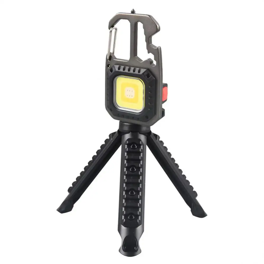 

Mini Key Chain Lamp Back Bracket Outdoor Lamp 7 Working Mode 500ma Bottle Opener Camping Lantern Portable Work Light