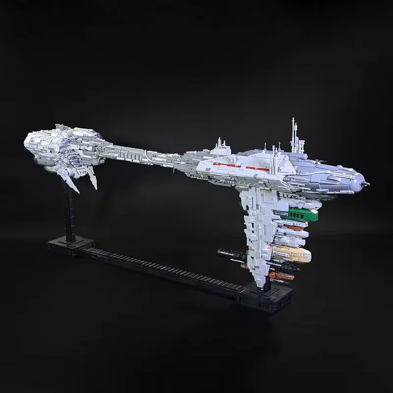 Фото Конструктор MOC: Космический корабль-фрегат BE76-B из серии «Звездные войны» по мотивам классических фильмов, модель Nebulon-B, игрушка-конструктор для взрослых, подарок №2