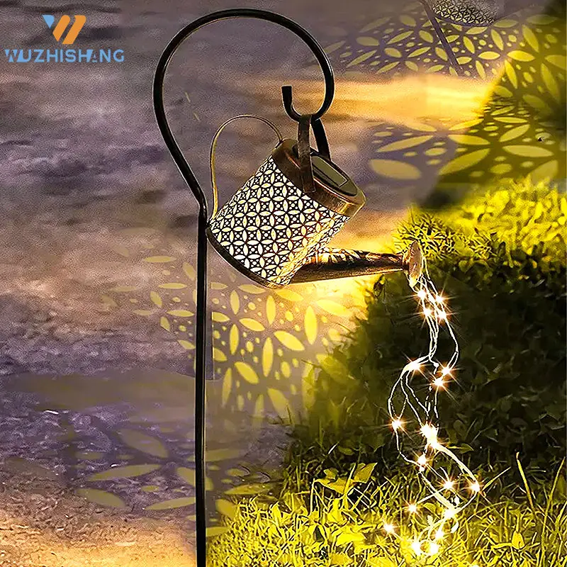 

Solar Watering Can Lamp Hanging LED Waterfall Lamp Waterproof Outdoor Garden Decor Yard Porch Lawn Landscape Solar String Lights